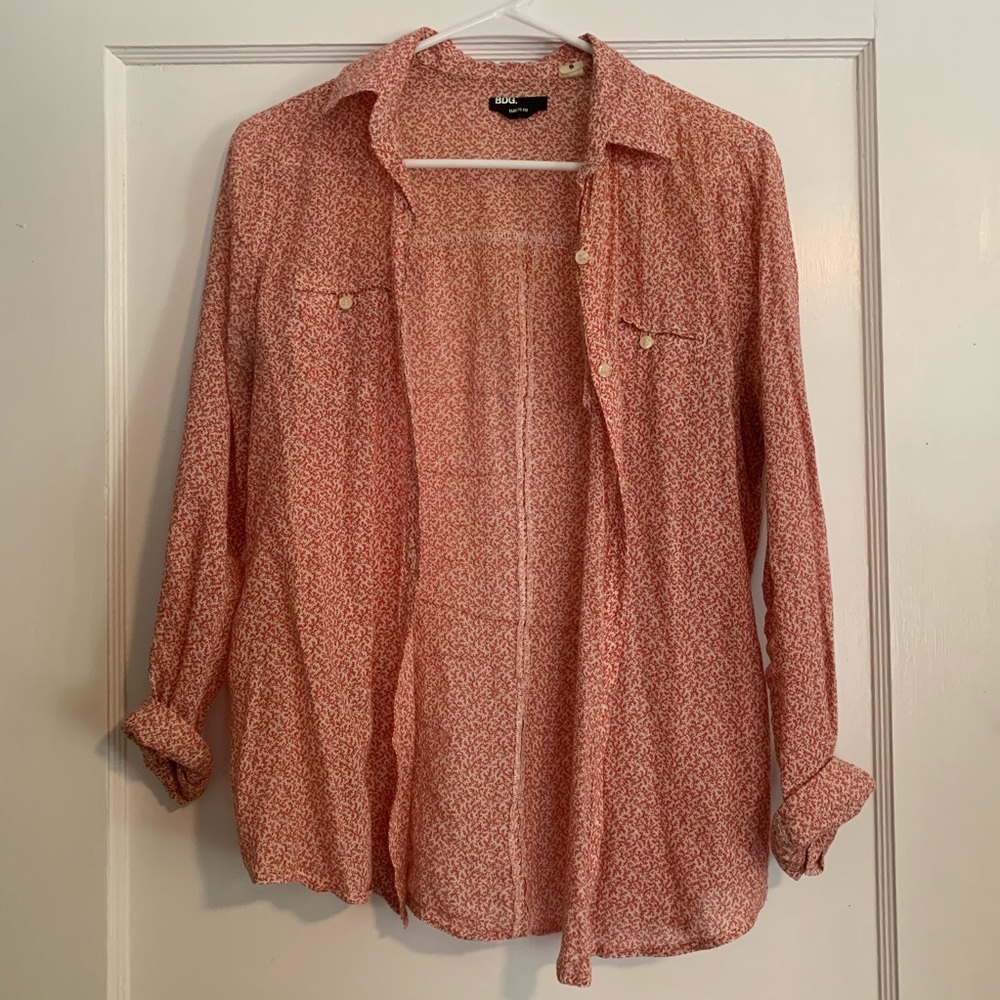 BDG floral button down shirt